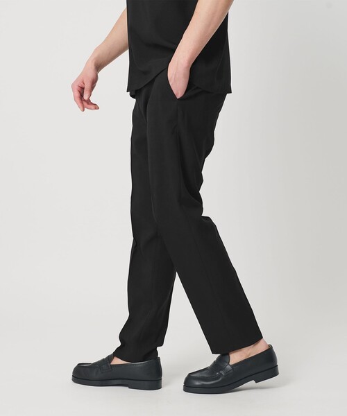 WEB限定 WARDROBE SMART】 Reflax ノープリーツ スラックス パンツ