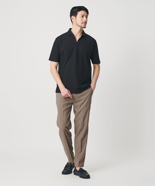 BEAUTY&YOUTH UNITED ARROWS(ビューティーアンドユースユナイテッドアローズ)の「【WEB限定 WARDROBE SMART】 Reflax ノープリーツ スラックス パンツ(スラックス・メンズ・ダークグレー/ベージュ/ブラック・XL/L/M/S)」の13枚目の写真