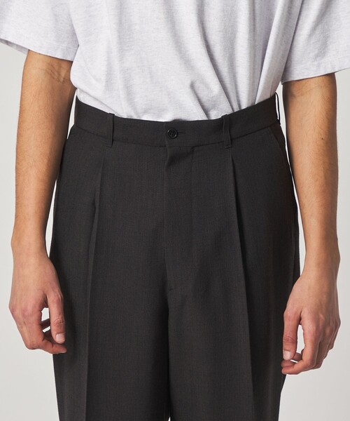 Steven Alan（スティーブンアラン）の「＜Steven Alan＞ P/LN アウト ワンプリーツ スラックス（スラックス・メンズ・ナチュラル/ブラック・S/M/L/XL）」の6枚目の写真