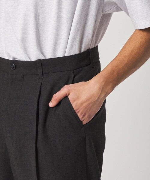 Steven Alan（スティーブンアラン）の「＜Steven Alan＞ P/LN アウト ワンプリーツ スラックス（スラックス・メンズ・ナチュラル/ブラック・S/M/L/XL）」の8枚目の写真