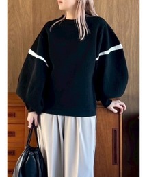 Sheer rib spring knit シアーリブスプリングニット（ニット/セーター