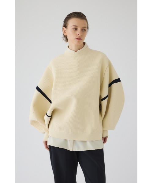 RIM.ARK（リムアーク）の「Volume sleeve design knit tops ボリューム スリーブ デザイン ニット トップス（ニット/セーター・レディース・ブラック/ブルー/オフホワイト・FREE）」の6枚目の写真