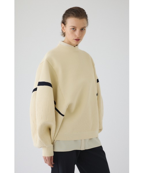 RIM.ARK（リムアーク）の「Volume sleeve design knit tops ボリューム スリーブ デザイン ニット トップス（ニット/セーター・レディース・ブラック/ブルー/オフホワイト・FREE）」の7枚目の写真