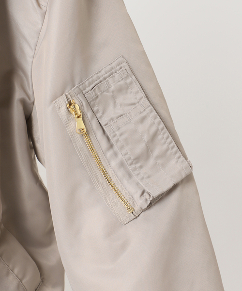 JOURNAL STANDARD(ジャーナルスタンダード)の「《追加2》【洗える】ダブルジップMA-1(MA-1・レディース・ブラック/ベージュ/ブラウン・FREE)」の11枚目の写真