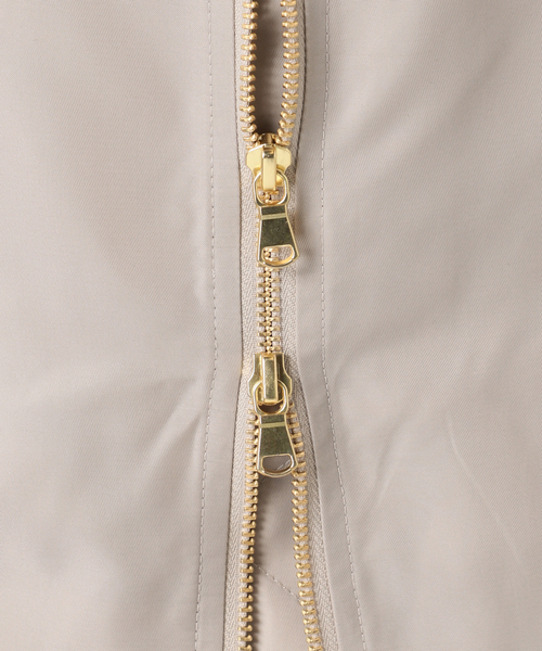 JOURNAL STANDARD(ジャーナルスタンダード)の「《追加2》【洗える】ダブルジップMA-1(MA-1・レディース・ブラック/ベージュ/ブラウン・FREE)」の13枚目の写真