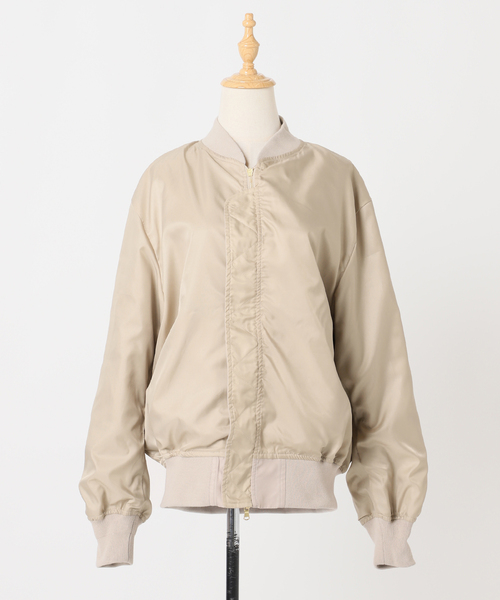 JOURNAL STANDARD(ジャーナルスタンダード)の「《追加2》【洗える】ダブルジップMA-1(MA-1・レディース・ブラック/ベージュ/ブラウン・FREE)」の16枚目の写真