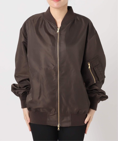 JOURNAL STANDARD(ジャーナルスタンダード)の「《追加2》【洗える】ダブルジップMA-1(MA-1・レディース・ブラック/ベージュ/ブラウン・FREE)」の17枚目の写真