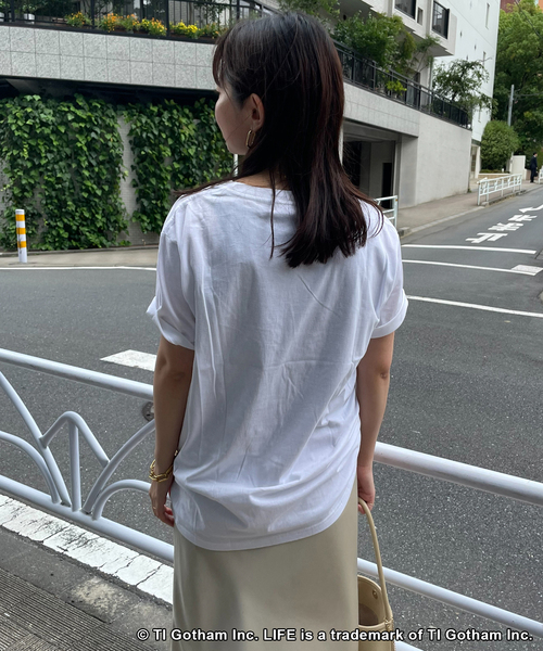 GOOD ROCK SPEED（グッドロックスピード）の「《WEB限定/追加》GOOD ROCK SPEED SLOBE別注 LIFE PC PHOTO TEE1（Tシャツ/カットソー・レディース・ブラック/ホワイト・FREE）」の17枚目の写真