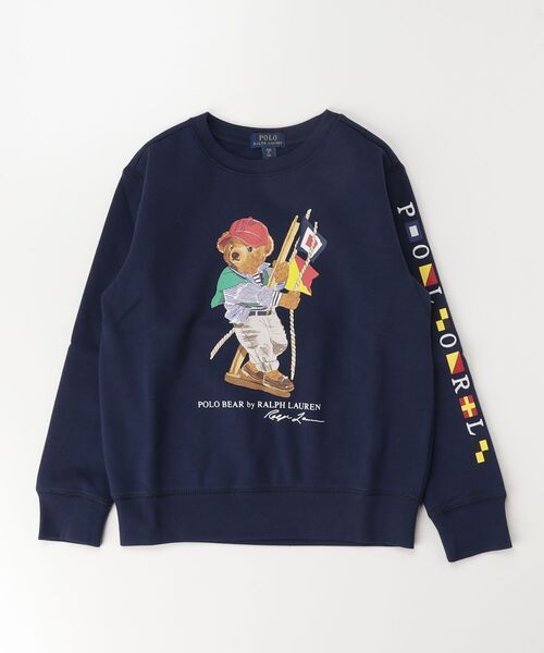 POLO RALPH LAUREN CHILDRENSWEAR（ポロ ラルフ ローレン チルドレンズウェア）の「Polo ベア フリース スウェットシャツ（スウェット・キッズ・ネイビー系1・XL/L/M/S）」の3枚目の写真