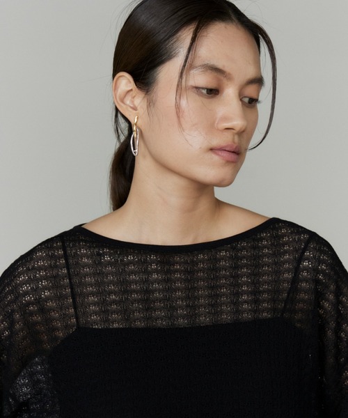 INED(イネド)の「シアーレーシーニット《YVON》(ニット/セーター・レディース・アイボリー・9号)」の12枚目の写真