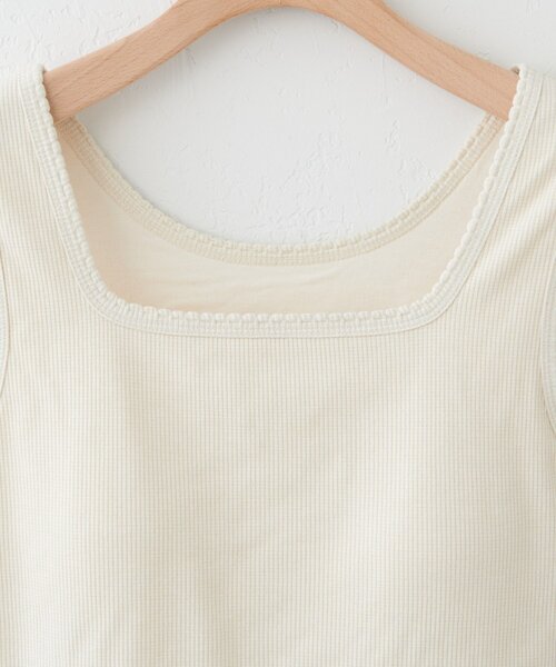 DISCOAT（ディスコート）の「【WEB限定】ラメリブスクエアタンクトップ（タンクトップ・レディース・ブルー/グレー/ブラック/アイボリー・MEDIUM）」の10枚目の写真