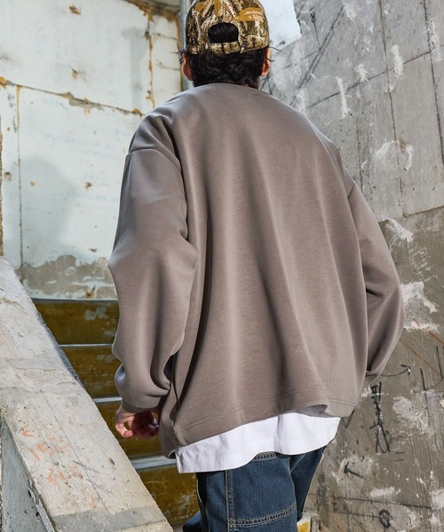 niko and...（ニコアンド）の「ダンボールジップカーディガン（カーディガン/ボレロ・メンズ・ブルー/サンドグレー/チャコール・MEDIUM/LARGE）」の8枚目の写真