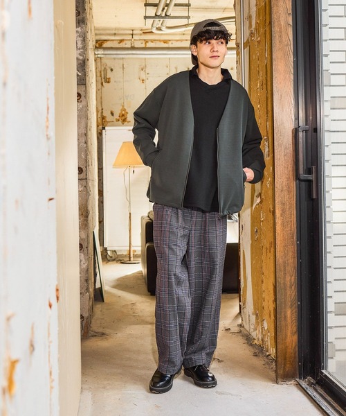 niko and...（ニコアンド）の「ダンボールジップカーディガン（カーディガン/ボレロ・メンズ・ブルー/サンドグレー/チャコール・MEDIUM/LARGE）」の9枚目の写真