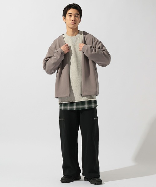 niko and...（ニコアンド）の「ダンボールジップカーディガン（カーディガン/ボレロ・メンズ・ブルー/サンドグレー/チャコール・MEDIUM/LARGE）」の13枚目の写真