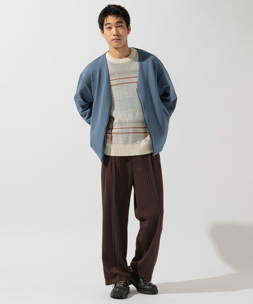 niko and...（ニコアンド）の「ダンボールジップカーディガン（カーディガン/ボレロ・メンズ・ブルー/サンドグレー/チャコール・MEDIUM/LARGE）」の21枚目の写真