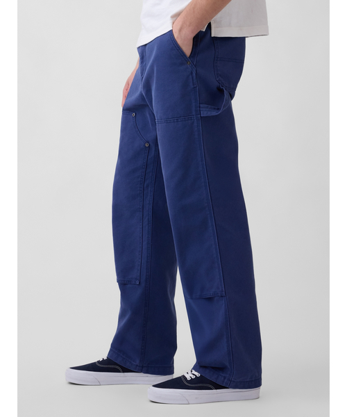 GAP（ギャップ）の「'90s ルーズフィット キャンバス ダブルニー カーペンターパンツ（その他パンツ・メンズ・ブラック/ブルー・34W 32L/30W 30L/29W 30L/36W 32L/33W 32L/31W 30L/28W 30L/31W 32L/32W 30L/32W 32L）」の2枚目の写真