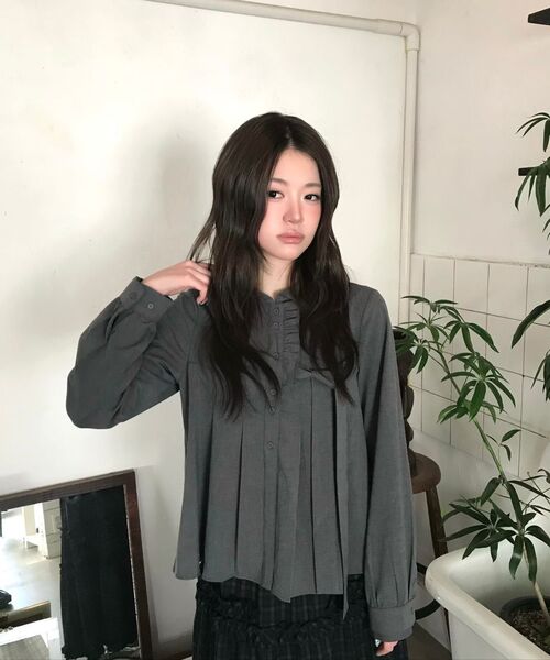 ILLIGO(イリゴ)の「バックルフリルロングスカートチェックネイビー(スカート・レディース・その他・OS)」の9枚目の写真