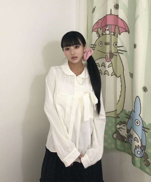 ILLIGO(イリゴ)の「バックルフリルロングスカートチェックネイビー(スカート・レディース・その他・OS)」の11枚目の写真