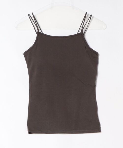 reca（レカ）の「バンブーカップ付きキャミ（キャミソール・レディース・ブラック/グレー系その他/オフホワイト/ベージュ系その他・FREE）」の3枚目の写真