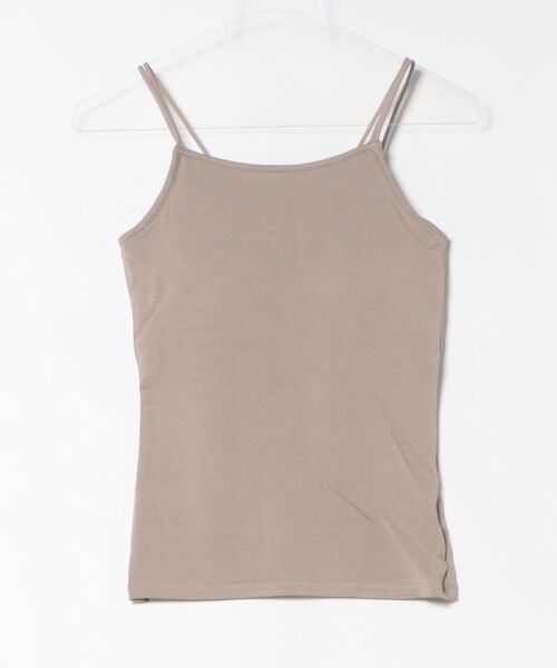 reca（レカ）の「バンブーカップ付きキャミ（キャミソール・レディース・ブラック/グレー系その他/オフホワイト/ベージュ系その他・FREE）」の4枚目の写真