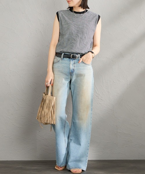 Levi's（リーバイス）の「[LEVI’S/リーバイス] BAGGY DAD LASSO ルーズデニム（デニムパンツ・レディース・ライトインディゴブルー/ブラック/ライトブルー・24/25/26/27/28）」の3枚目の写真