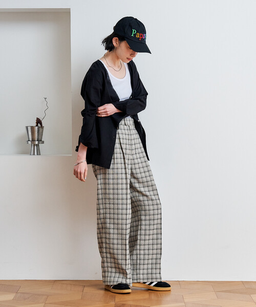 FREAK'S STORE(フリークスストア)の「インド Vネックシャツ(シャツ/ブラウス・レディース・サックスブルー/ブラック/オフホワイト/チャコール・フリ-)」の18枚目の写真