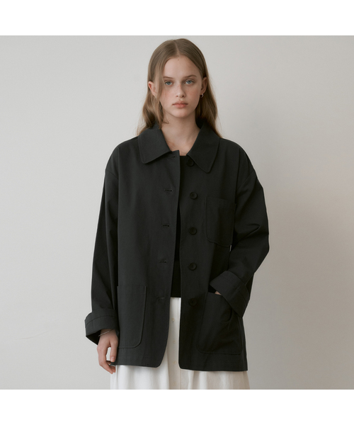 THEMITTEN（ザ・ミトン）の「Balm round jacket (2color)（その他アウター・レディース・ダークインディゴブルー/ネイビー・FREE）」の2枚目の写真