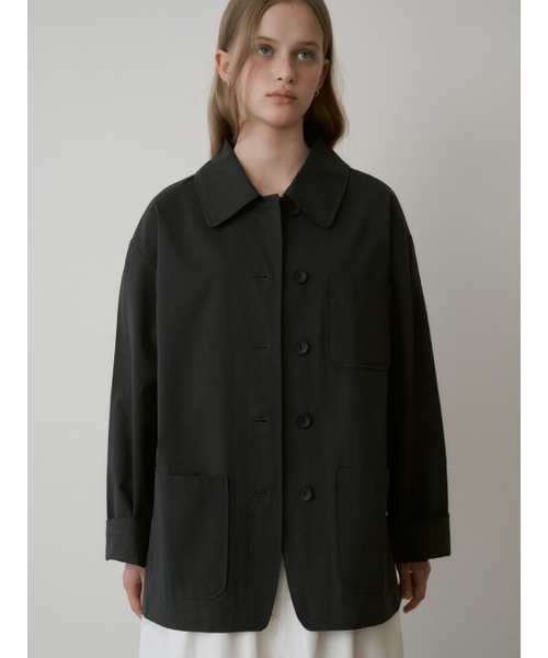 THEMITTEN（ザ・ミトン）の「Balm round jacket (2color)（その他アウター・レディース・ダークインディゴブルー/ネイビー・FREE）」の3枚目の写真