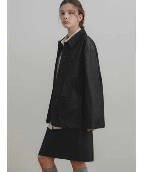 THEMITTEN（ザ・ミトン）の「Balm round jacket (2color)（その他アウター・レディース・ダークインディゴブルー/ネイビー・FREE）」の7枚目の写真