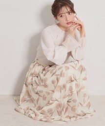 couture brooch | 【洗える】チューリップ柄スカート(スカート)