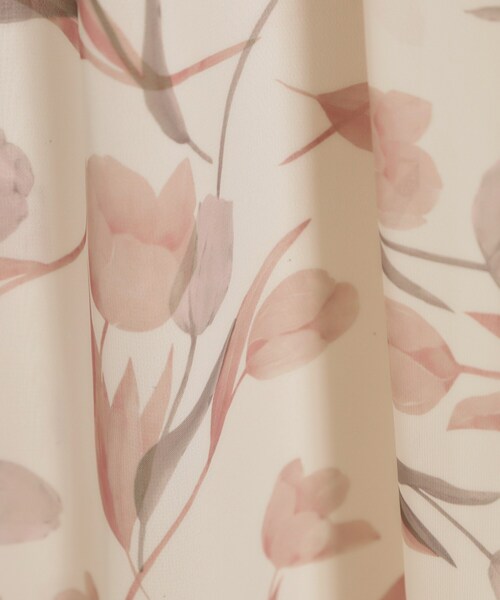 couture brooch（クチュールブローチ）の「【洗える】チューリップ柄スカート（スカート・レディース・ネイビー/オフホワイト・36/42/40/38）」の11枚目の写真