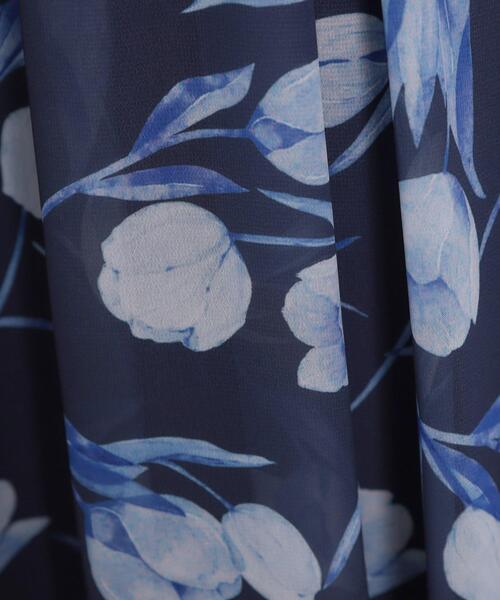 couture brooch（クチュールブローチ）の「【洗える】チューリップ柄スカート（スカート・レディース・ネイビー/オフホワイト・36/42/40/38）」の12枚目の写真