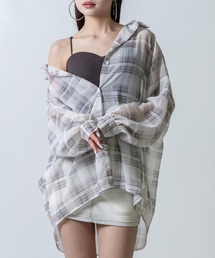 ANAP | チェック シアー シャツ ブラウス(シャツ/ブラウス)