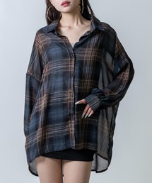ANAP（アナップ）の「チェック シアー シャツ ブラウス（シャツ/ブラウス）」