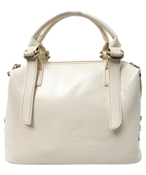 KOBE LETTUCE(コウベレタス)の「スクエアボストンバッグ(ボストンバッグ・レディース・アイボリー/ブラウン系/ブラック・F)」の13枚目の写真