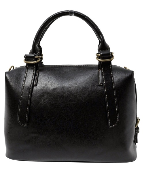 KOBE LETTUCE(コウベレタス)の「スクエアボストンバッグ(ボストンバッグ・レディース・アイボリー/ブラウン系/ブラック・F)」の14枚目の写真