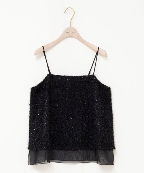 NOLLEY’S Sophi（ノーリーズソフィ）の「ウォッシャブルフェザースパンコールチュールキャミブラウス（シャツ/ブラウス・レディース・ブラック/オフホワイト・38）」の15枚目の写真