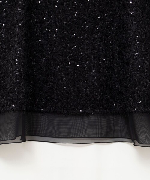 NOLLEY’S Sophi（ノーリーズソフィ）の「ウォッシャブルフェザースパンコールチュールキャミブラウス（シャツ/ブラウス・レディース・ブラック/オフホワイト・38）」の17枚目の写真