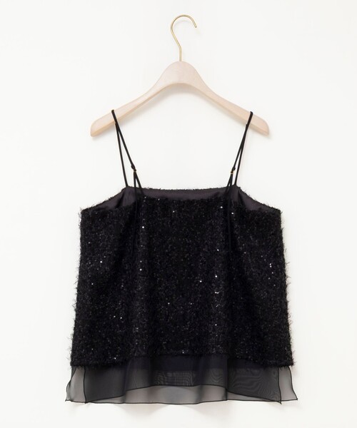 NOLLEY’S Sophi（ノーリーズソフィ）の「ウォッシャブルフェザースパンコールチュールキャミブラウス（シャツ/ブラウス・レディース・ブラック/オフホワイト・38）」の18枚目の写真