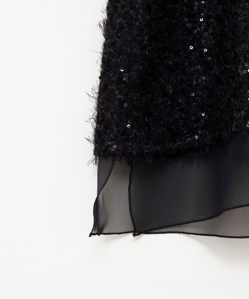 NOLLEY’S Sophi（ノーリーズソフィ）の「ウォッシャブルフェザースパンコールチュールキャミブラウス（シャツ/ブラウス・レディース・ブラック/オフホワイト・38）」の20枚目の写真