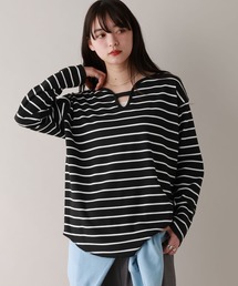 RAGEBLUE | 前後2WAY/ワッフルボーダープルオーバー(Tシャツ/カットソー)