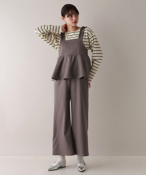 RAGEBLUE(レイジブルー)の「前後2WAY/ワッフルボーダープルオーバー(Tシャツ/カットソー・レディース・ホワイト/ブラック・FREE)」の20枚目の写真