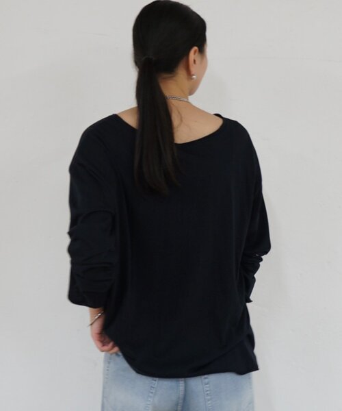 LOUNGEDRESS(ラウンジドレス)の「スラブロンT(Tシャツ/カットソー・レディース・ピンク/オフホワイト/ブラック/ブラウン・FREE)」の19枚目の写真