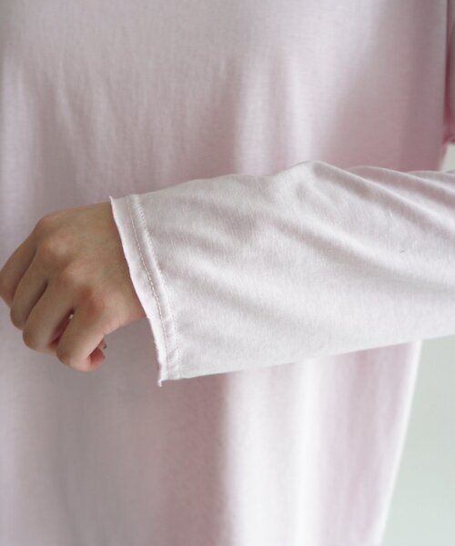 LOUNGEDRESS（ラウンジドレス）の「スラブロンT（Tシャツ/カットソー・レディース・ピンク/オフホワイト/ブラック・FREE）」の4枚目の写真