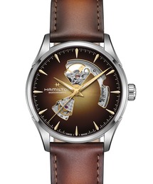HAMILTON [ハミルトン] 腕時計 Jazzmaster （ジャズマスター） Open Heart オート 自動巻き 42MM ブラウン×ブラウン