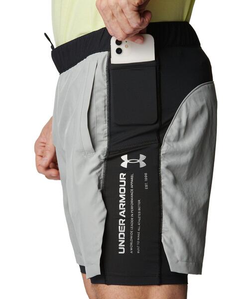 UNDER ARMOUR(アンダーアーマー)の「UAハイブリッド トレイン プロ ショーツ(トレーニング/メンズ)(その他パンツ・メンズ・グレー系その他・M/L/XL/S/2XL)」の2枚目の写真
