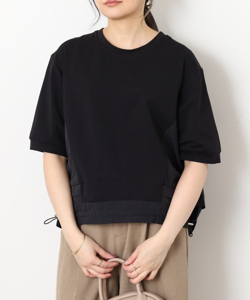 A.N.L(エーエヌエル レーベル)の「A.N.L バックシャン半袖カットソープルオーバー(Tシャツ/カットソー・レディース・カーキ/ブラック/ブルー/チャコールグレー・38)」の5枚目の写真