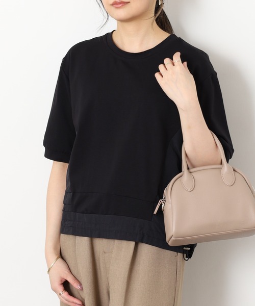 A.N.L(エーエヌエル レーベル)の「A.N.L バックシャン半袖カットソープルオーバー(Tシャツ/カットソー・レディース・カーキ/ブラック/ブルー/チャコールグレー・38)」の7枚目の写真