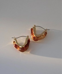 Alt due（オルトデュー）の「【Alt due/オルト デュー】マーブルクリアピアスGold plating（イヤリング）」