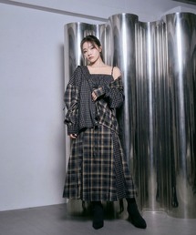 ANDGEEBEE | ドッキングチェックキャミワンピ(ワンピース)